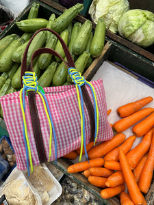 Bolsa mercado rosa